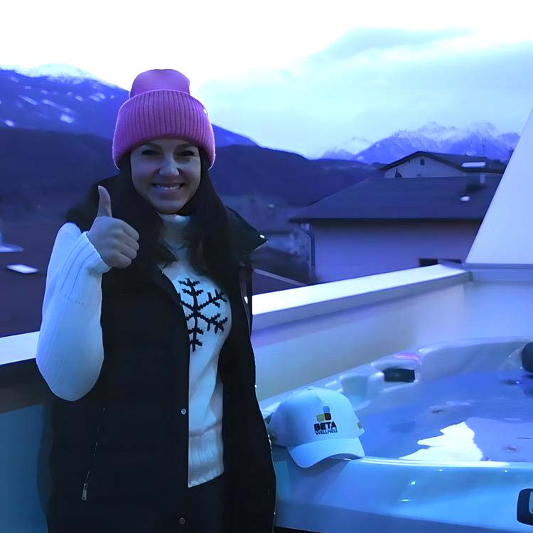 Skirennläuferin Stephanie Venier: ein neuer Whirlpool am Balkon
